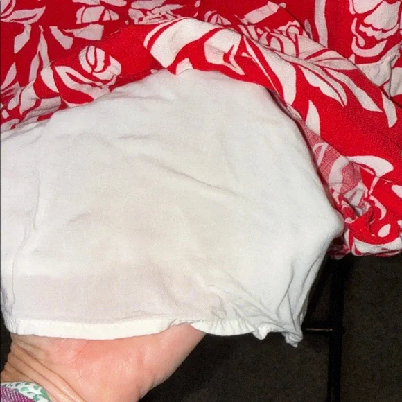 Knox Rose Floral Red Women's Skirt - Picture 4 of 7